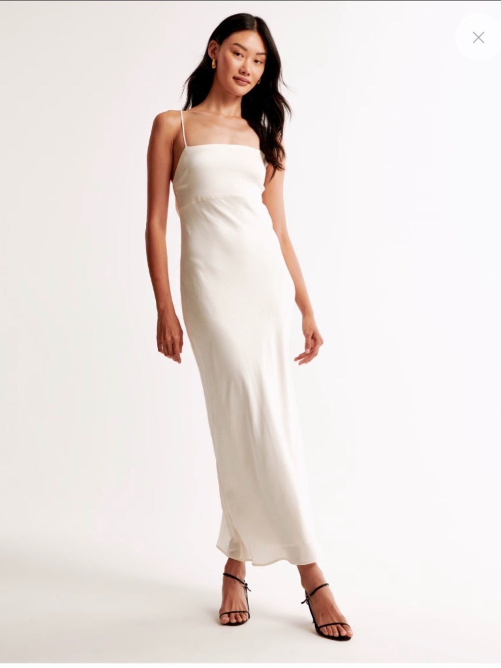 The A&F Julia Slip Cowl Back-Bow Maxi Dress